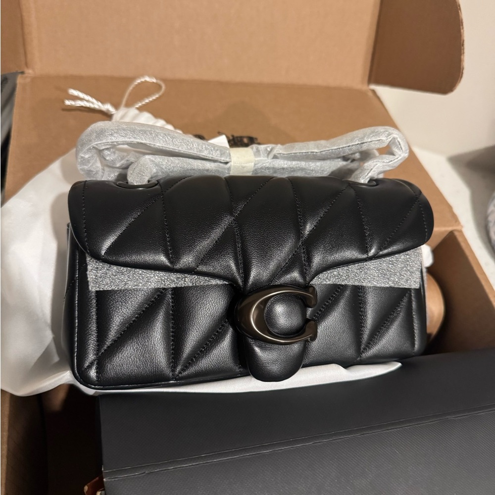 Coach Black Tabby Quilted Leather Bag